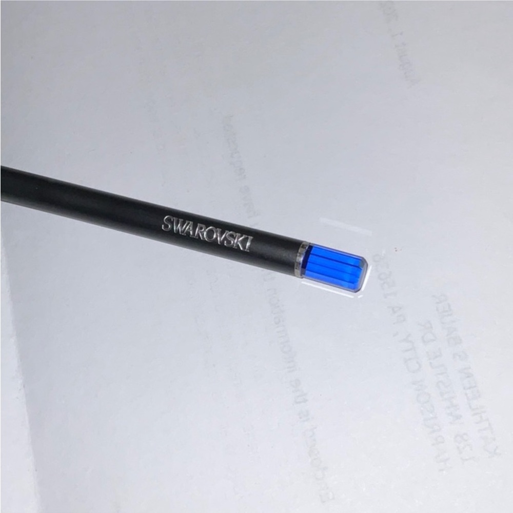 Swarovski Boutique BLUE Crystal Pencil NEW